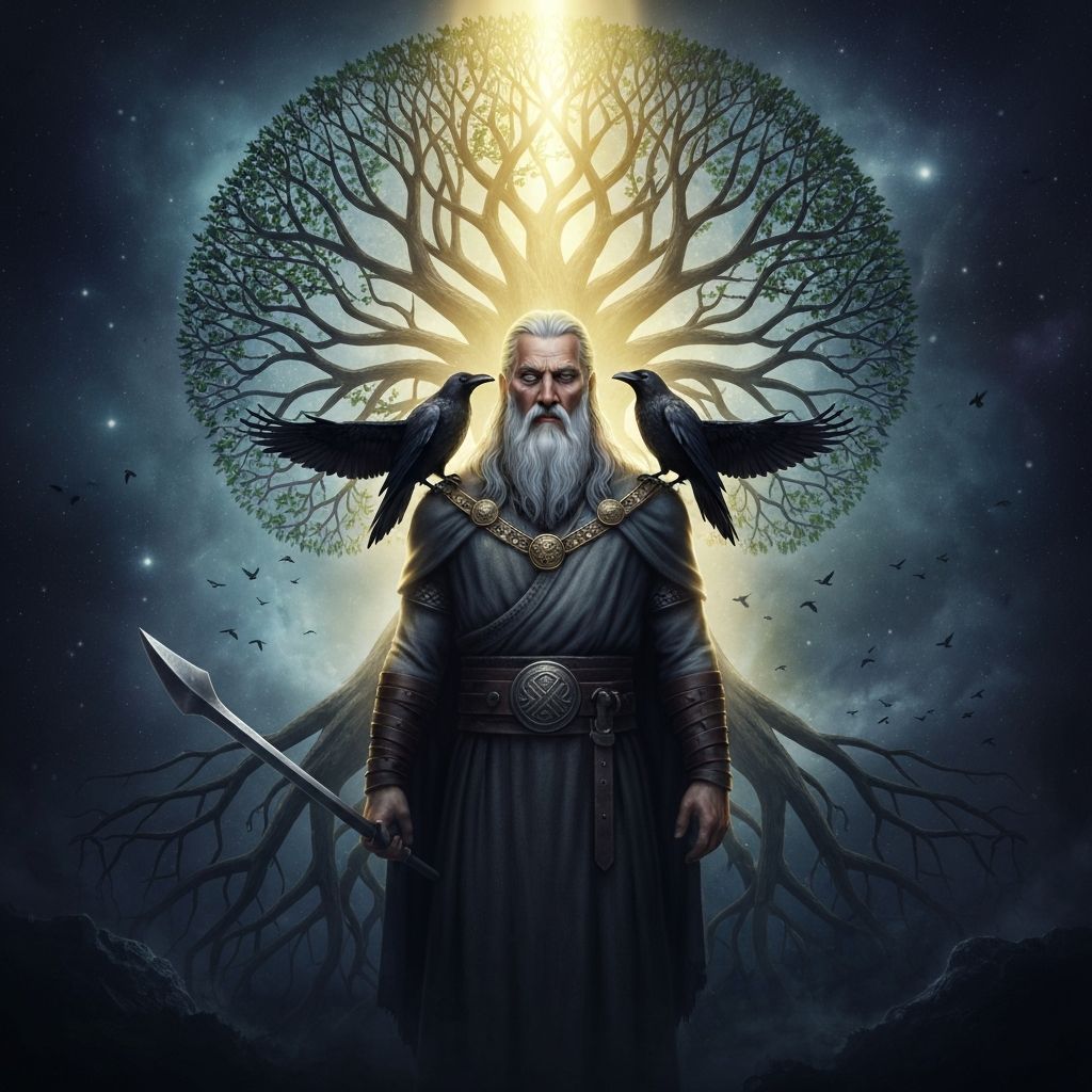 Odin mystical background